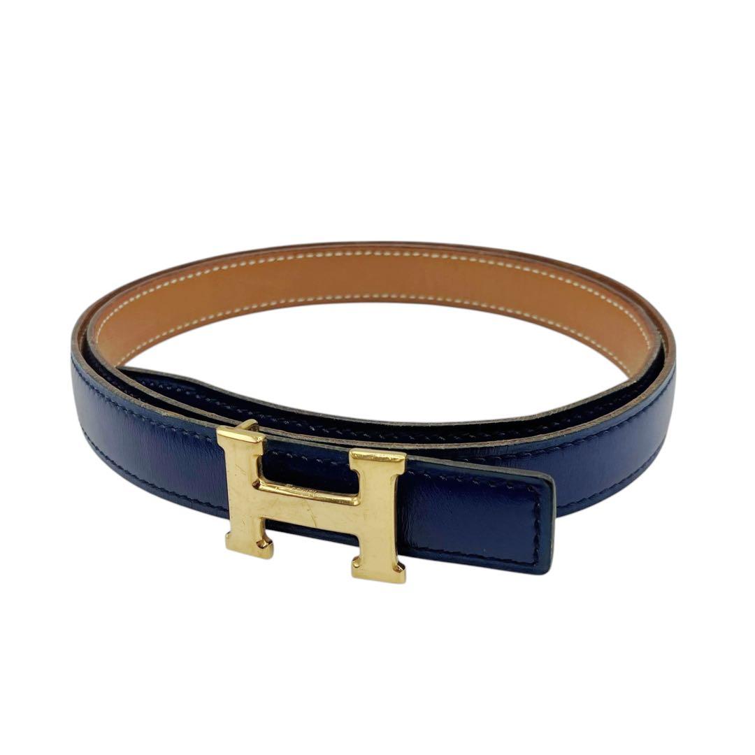 ⭐️良品⭐️ エルメス ミニ コンスタンス Hベルト 74 ネイビー