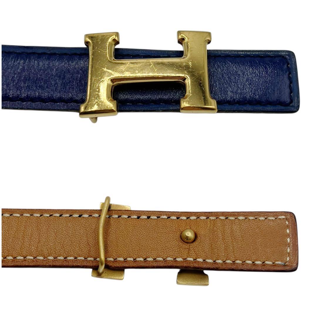 ⭐️良品⭐️ エルメス ミニ コンスタンス Hベルト 74 ネイビー