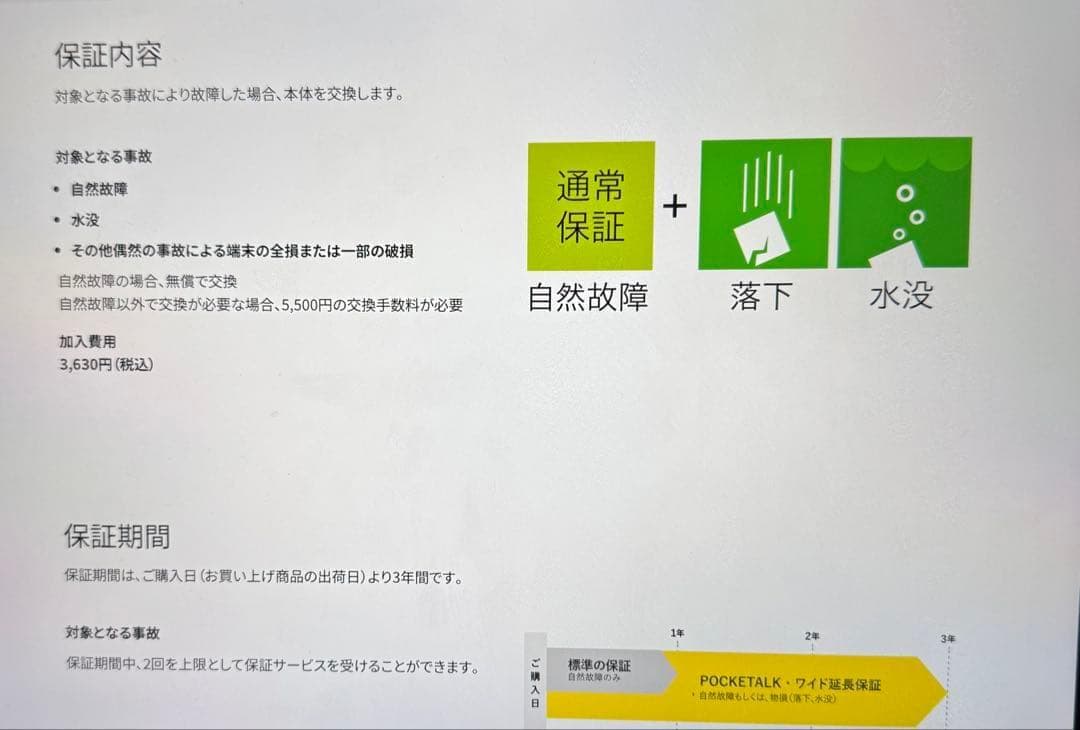 ★新品未使用★ポケトーク S翻訳機 3年弱ワイド保証付きトラベルキット