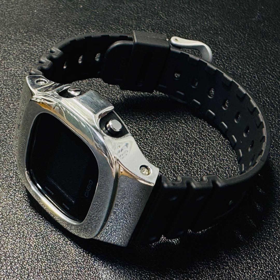 CASIO G-SHOCK DW-5600シルバー925 ベゼル　damue