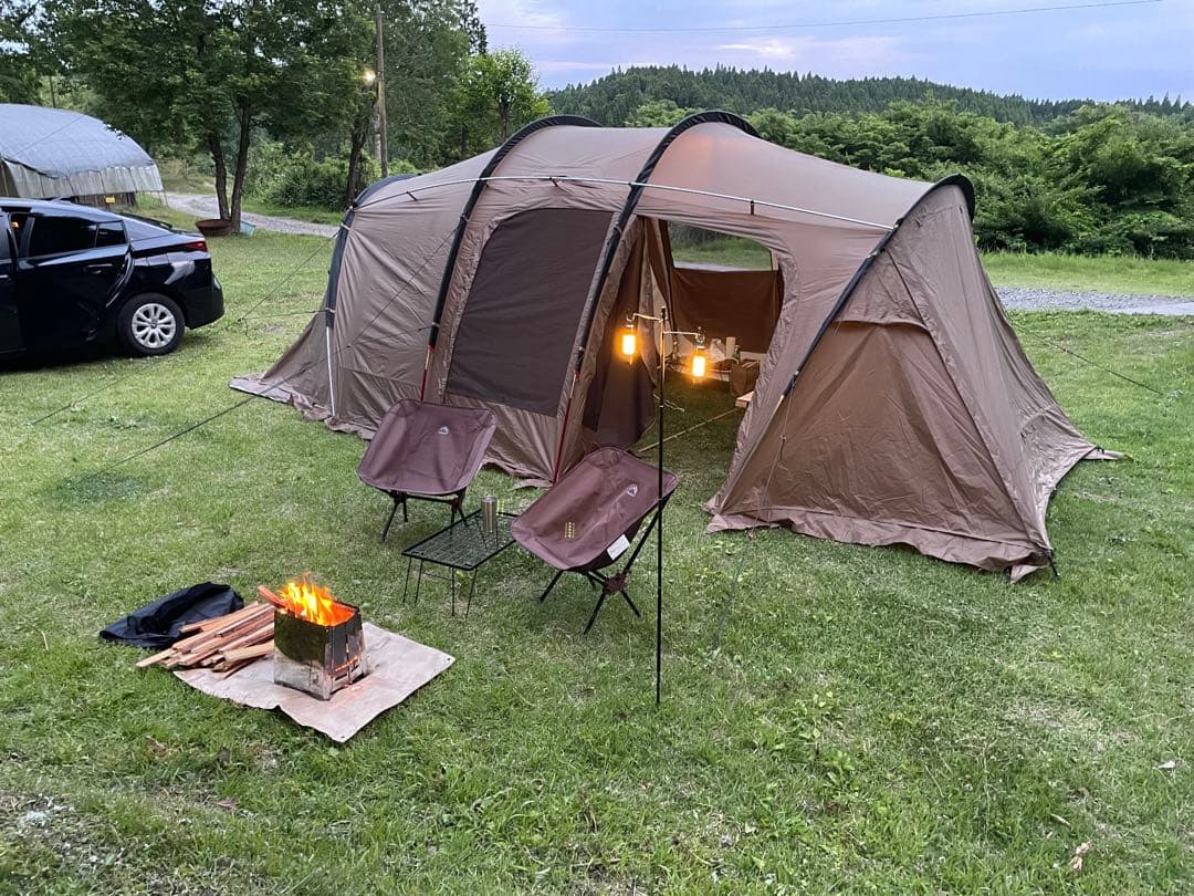 クアトロアーチ 2 ROOM TENT +RF ビジョンピークス　トンネルテント
