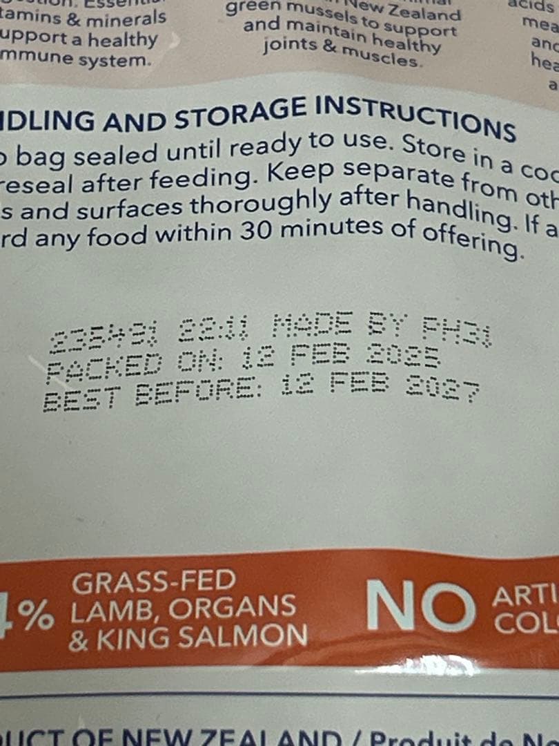 K9 Natural ビーフ＆ホキ　ラム・サーモン　500g ２個セット