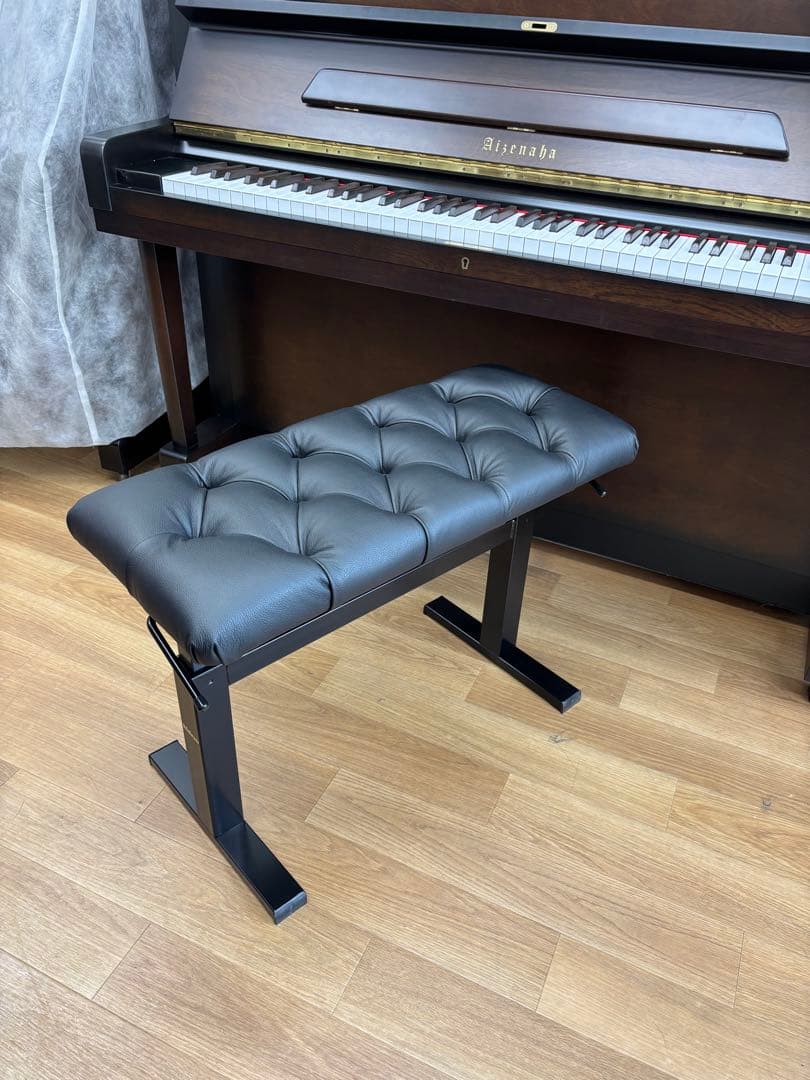 ピアノ椅子【HIDRAU / イドラウ】Boston-BM45HC 本革座面