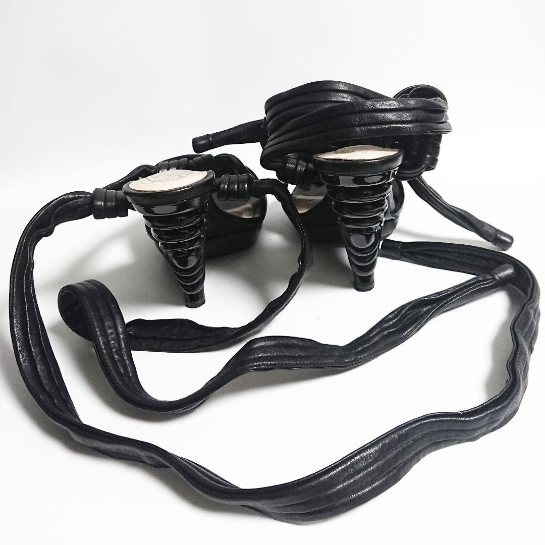 ロエベLOEWE◇イタリア製レザーアンクルストラップサンダル◇ミュール