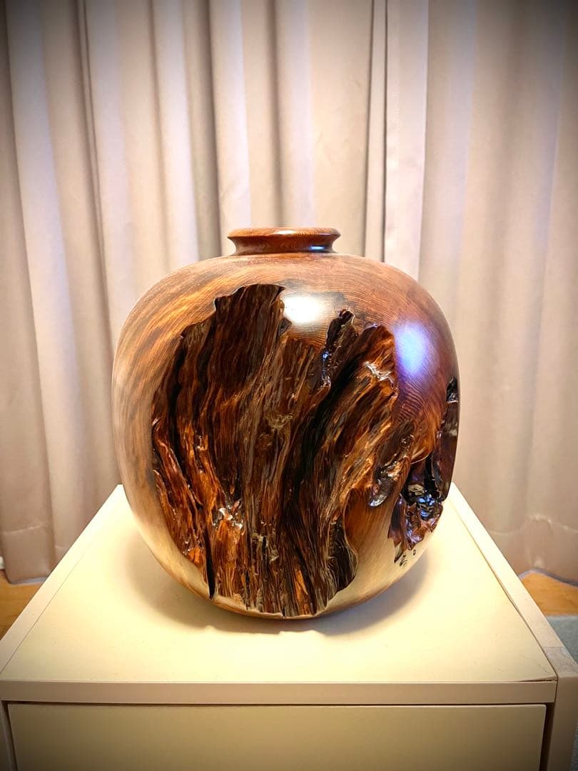 屋久杉　壺　鹿島重人作