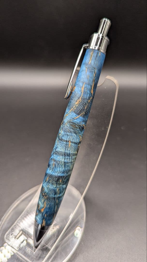 442ペン工房翌檜　スタビライズドウッドバーチバール　木軸シャーペン　ボールペン