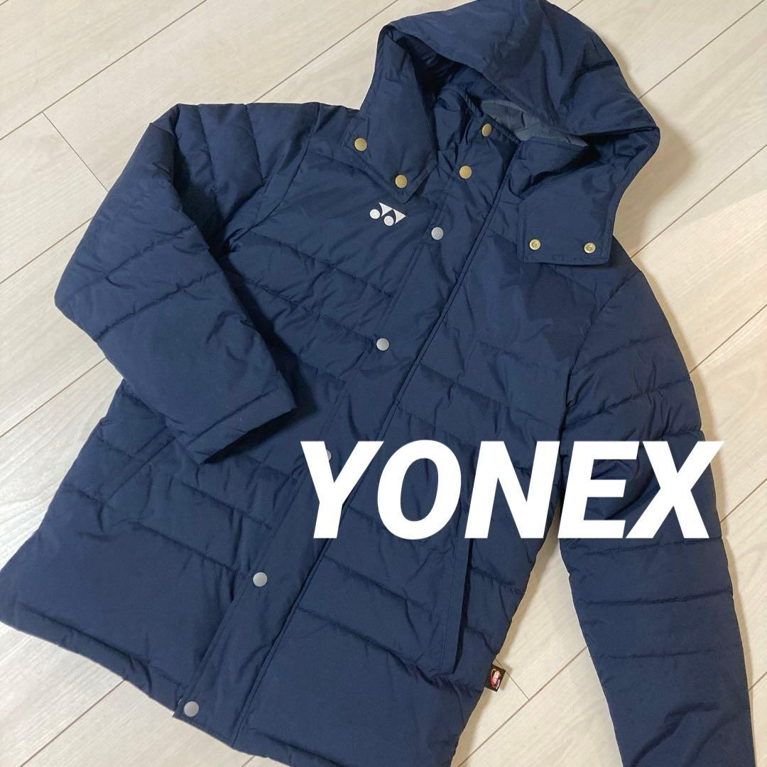 YONEX★ユニ中綿ハーフコート紺SS★ベンチコート防寒ソフトテニスバドミントン