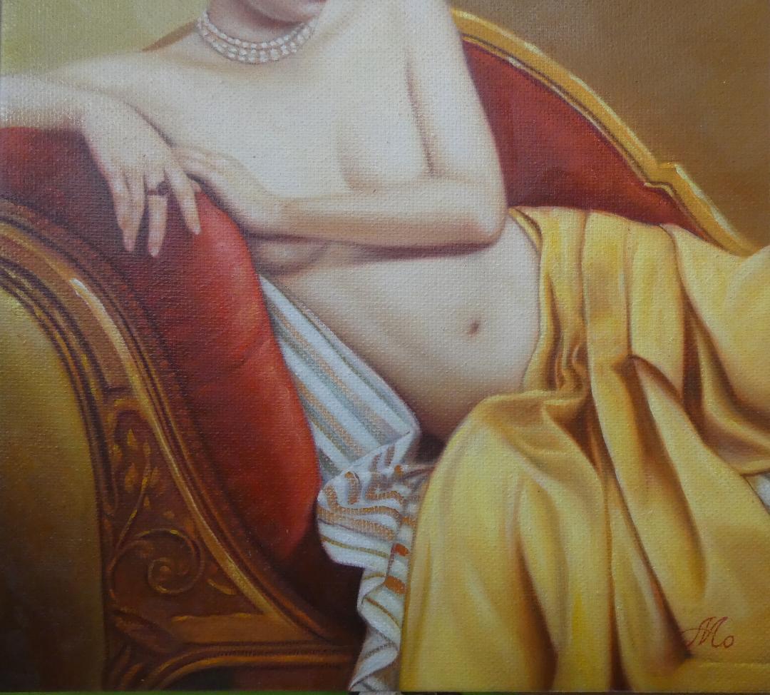 絵画 油絵　森本草介「裸婦」 サインF6サイズ額装済み 肉筆手描き