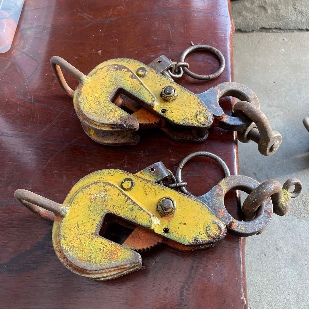 レーフロ　クランプ　鉄骨　クランプ　Gクランプ　1t  建て方　鳶　職人　吊り具