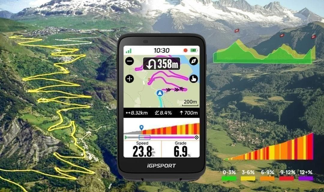 iGPSPORT BiNavi【ブラック】（日本語対応）ナビゲーション サイコン