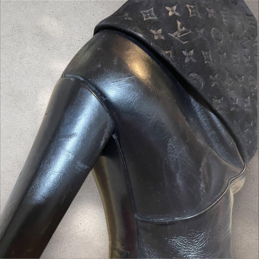 LOUIS VUITTON 24cmレザースエードブーティ37サイズ　付属品有