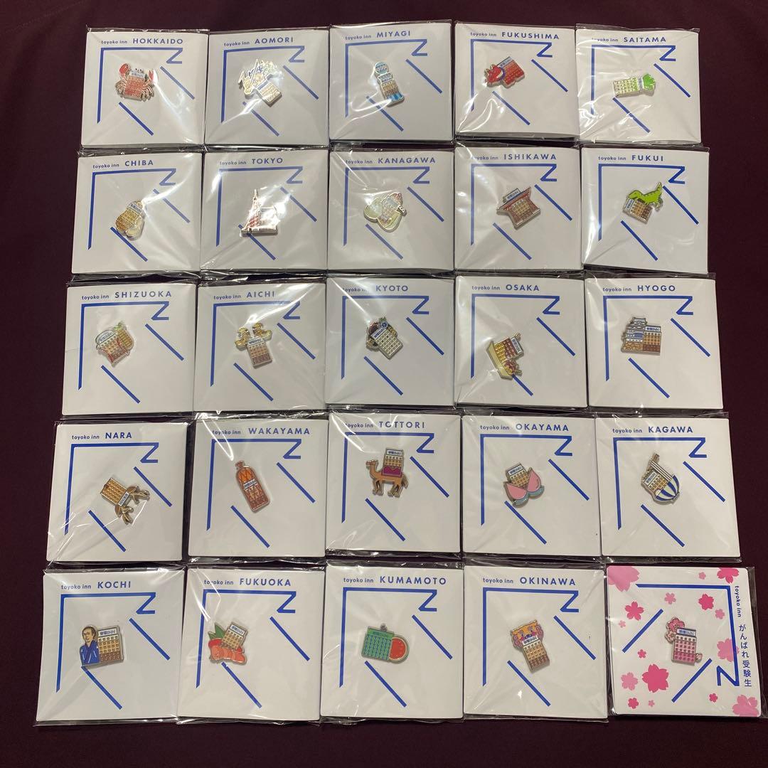 東横イン　ご当地　GENKIバッジ　ピンバッジ　１８ 都道府県