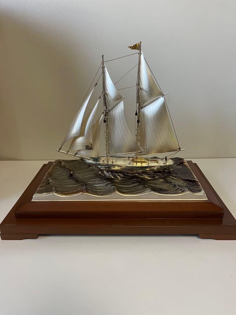 関工芸　銀製 ヨット 帆船 置物 STERLING 960