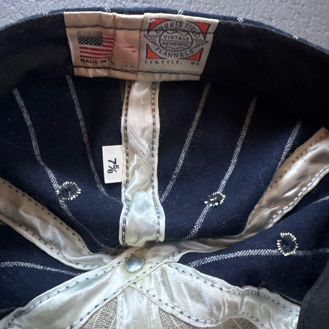 ebbets field flannelsキャップ made in USA