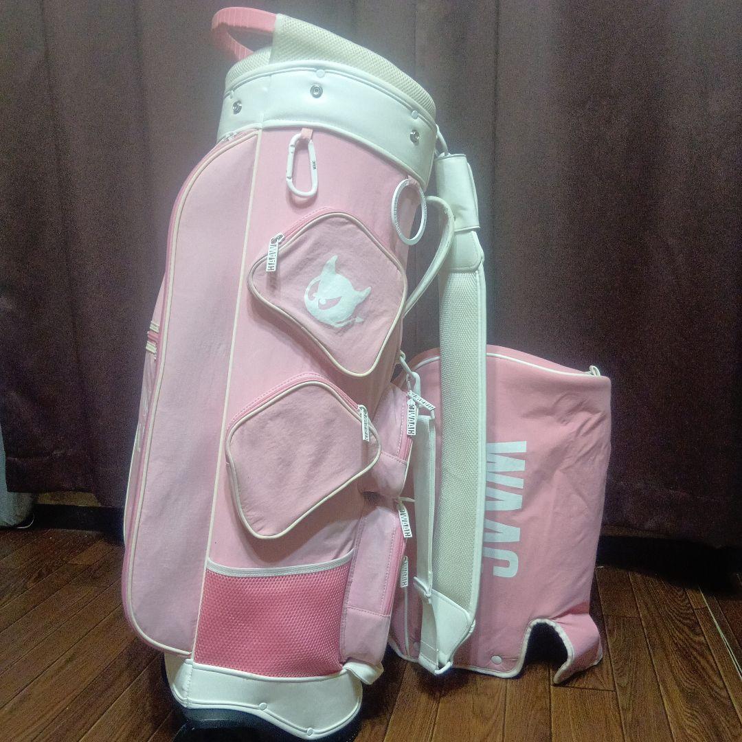 ❤WAAC❤ワック キャディーバック ホイール付き ピンク