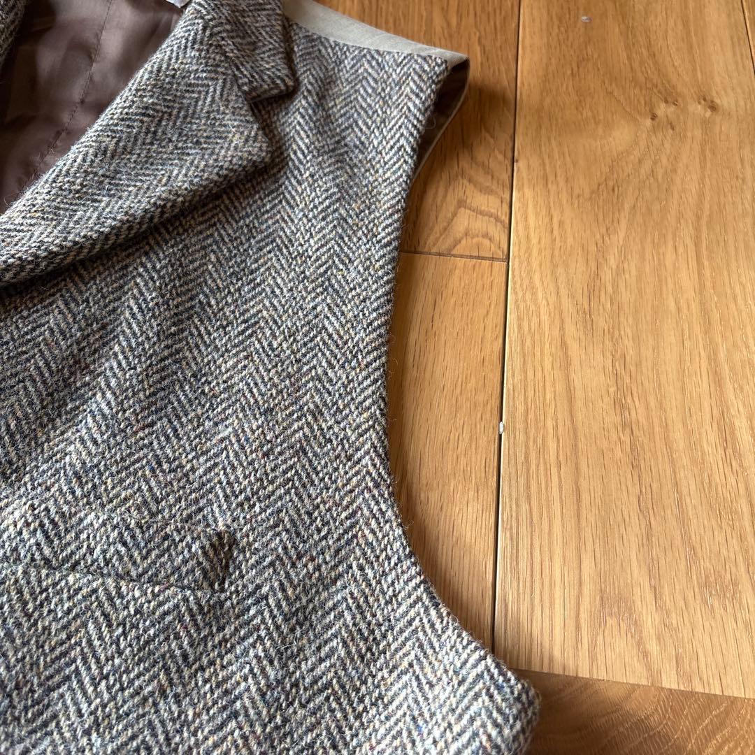 MITSUMINE ハリスツイードベスト　イタリア製