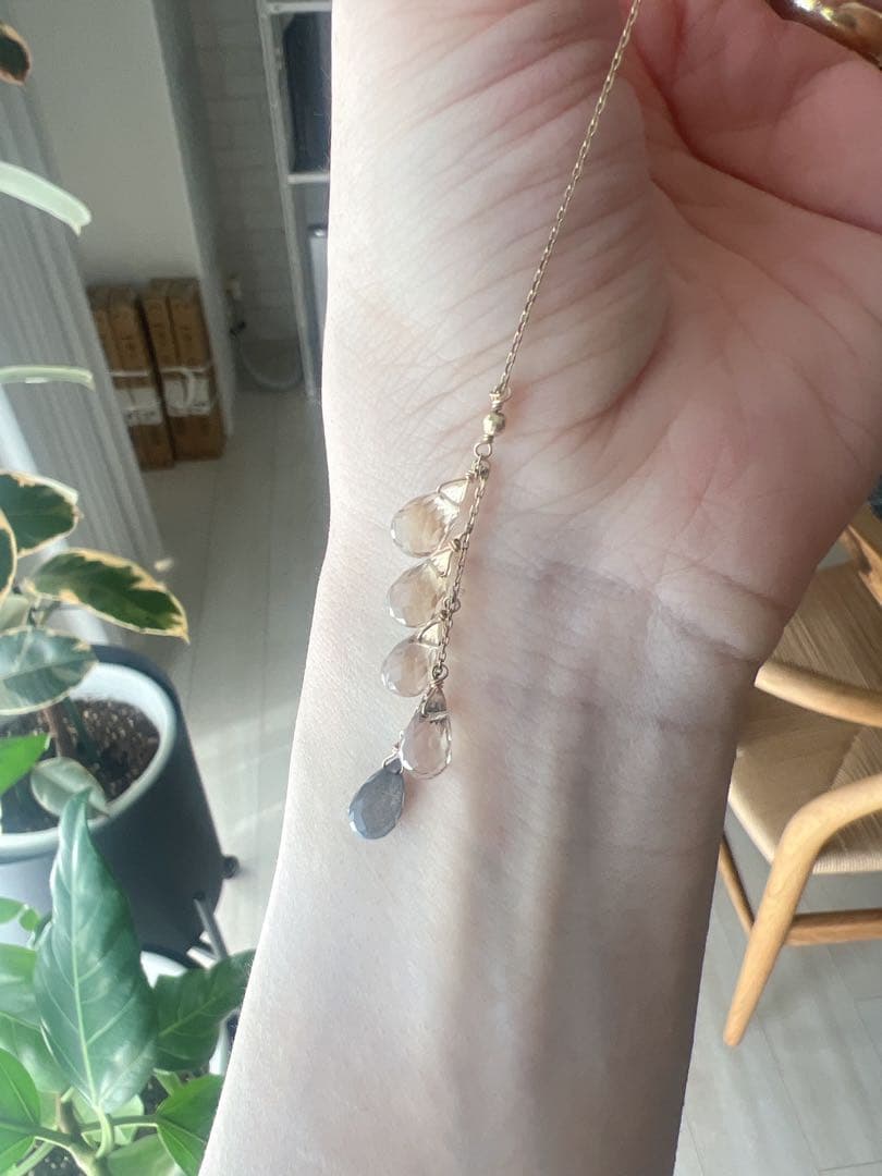 agete K10 片耳用 ロング アメリカンピアス【最終価格】