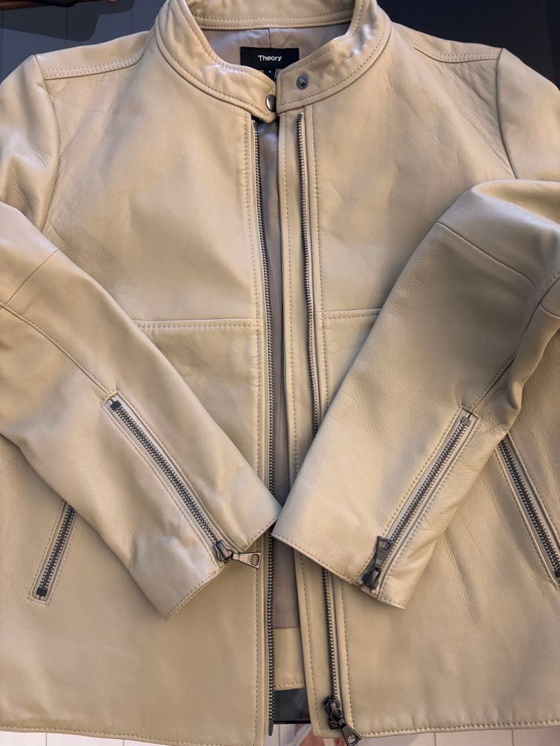 【美品】 Theory ラムレザー ライダース