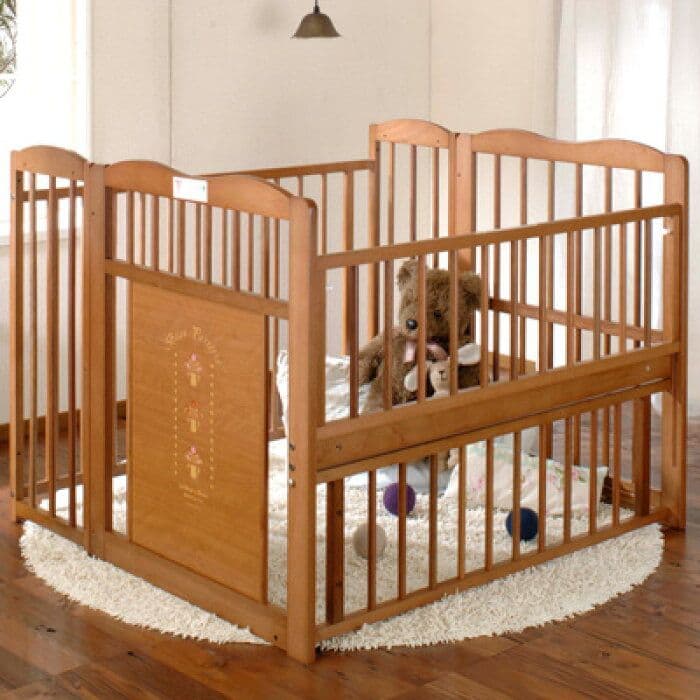 おまけ付　美品　日本製　ベビーベッド　サークル　収納棚　キンタロー