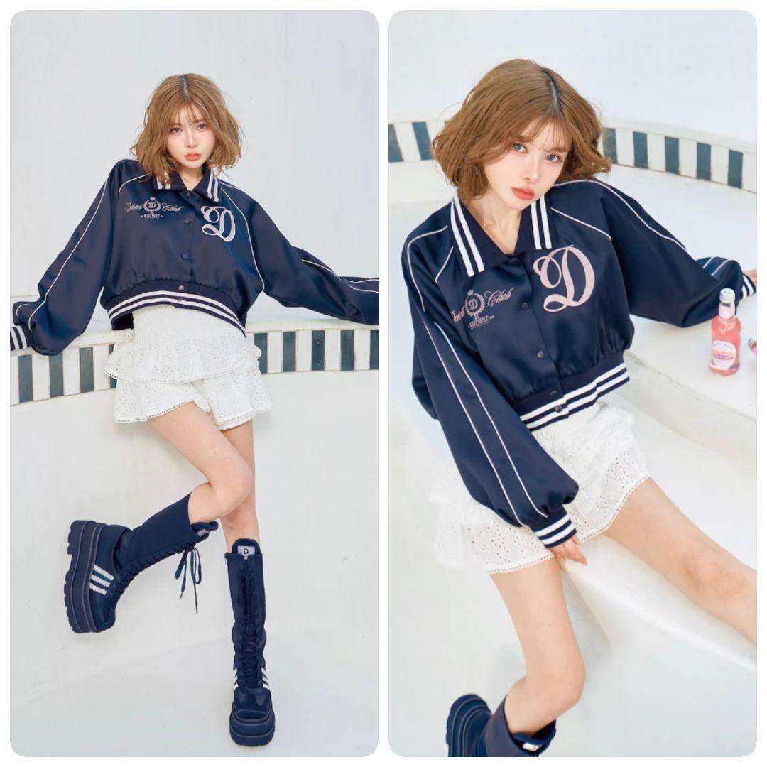 Darich ダーリッチ Darich Clubスカジャン NVY ネイビー 青