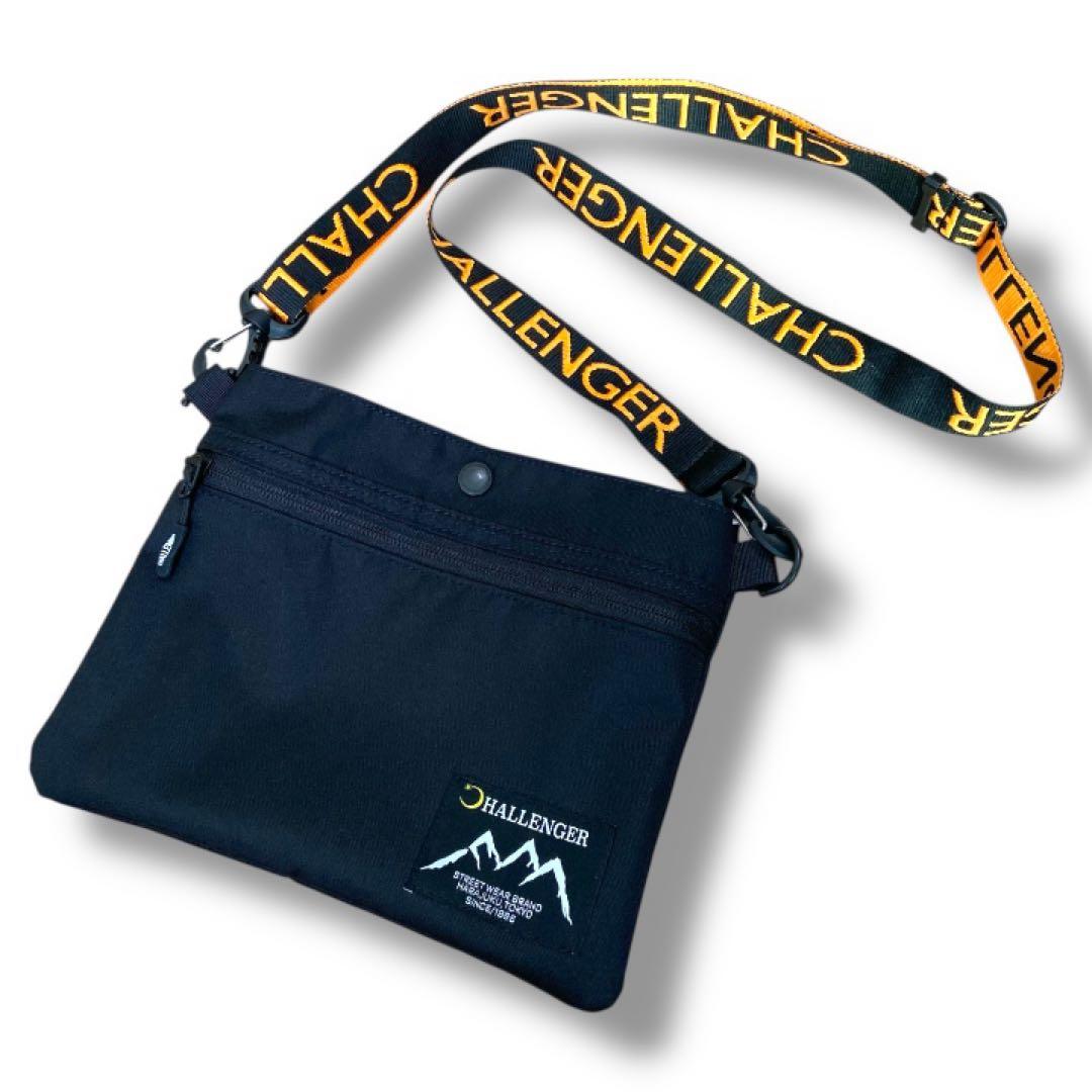 【長瀬智也着用・美品】CHALLENGER サコッシュ 黒 ショルダーバッグ