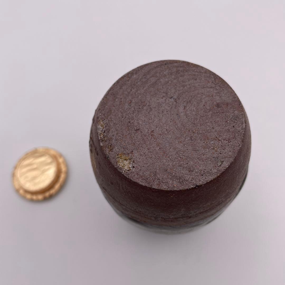 【茶道具】森本陶谷　棗　丹波茶入 丹波焼　肩衝茶入 共箱 獅噛文長斑錦②-茶12