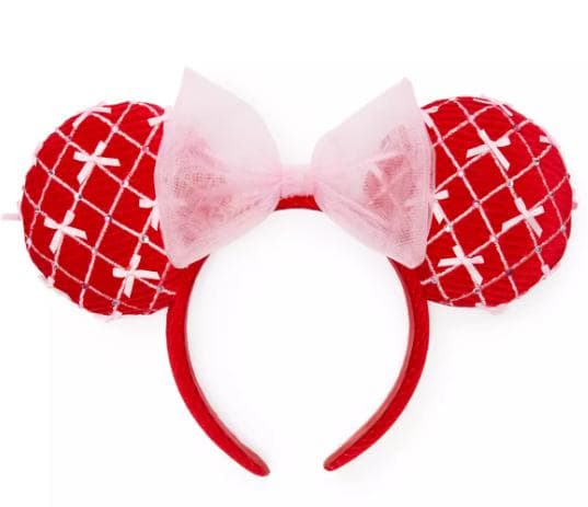 新作　【カリフォルニア】限定品　ミニー バレンタイン ディズニー 耳カチューシャ