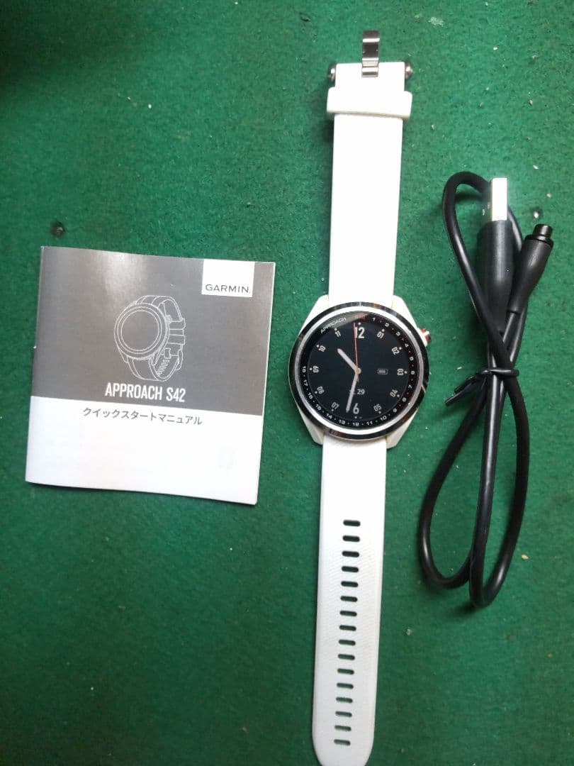 【美品】Garmin Approach S42 GPSナビ ホワイト