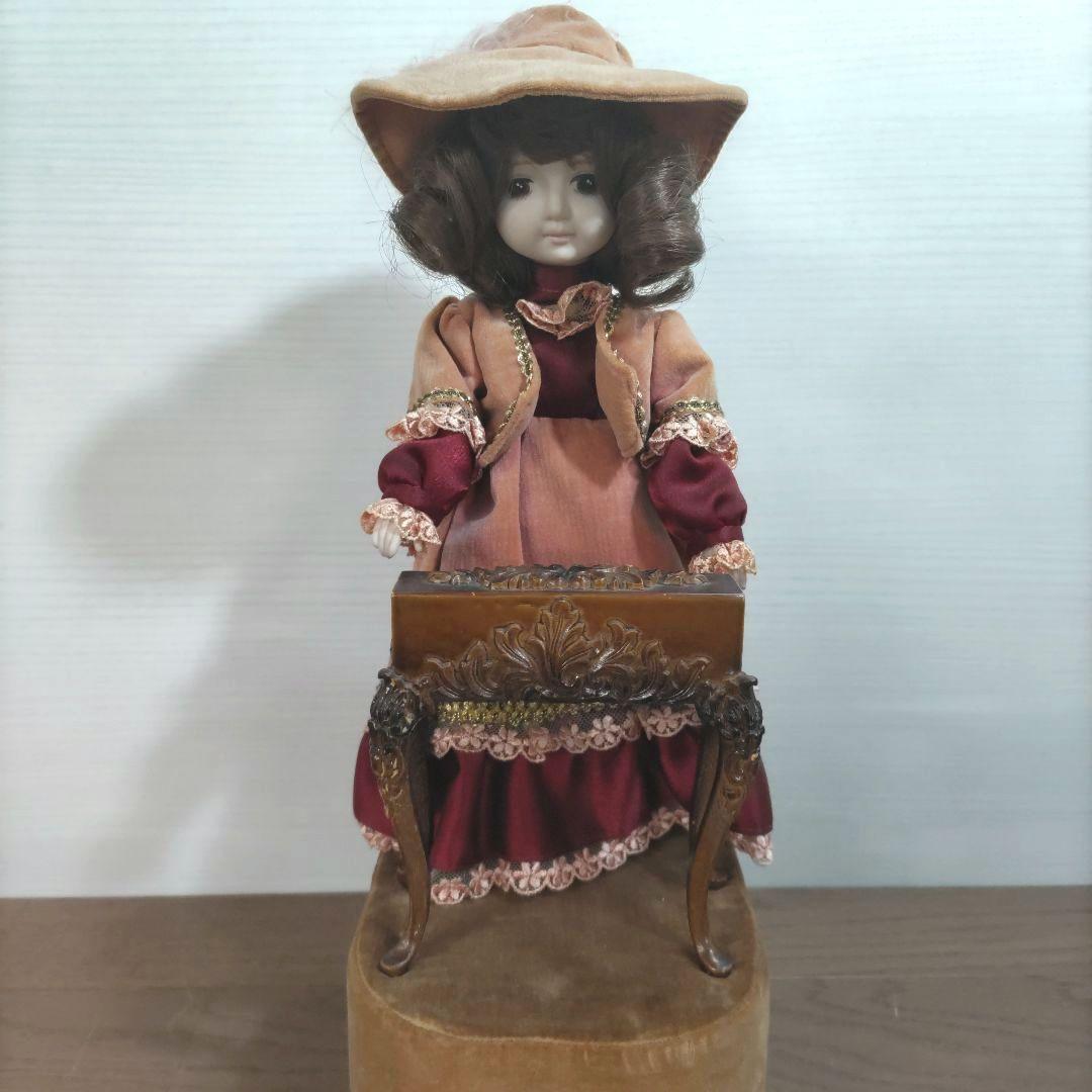 【希少】【ビスクドール】サンキョー ミュージック オートマタ ドール セシール