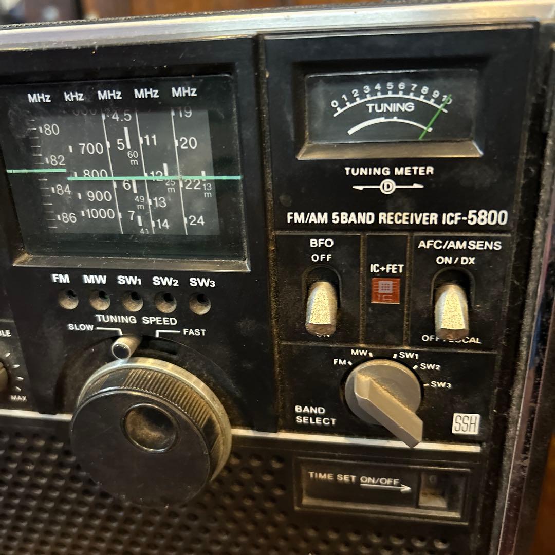 ソニー製BCLラジオ　スカイセンサー ICF-5800 昭和レトロ