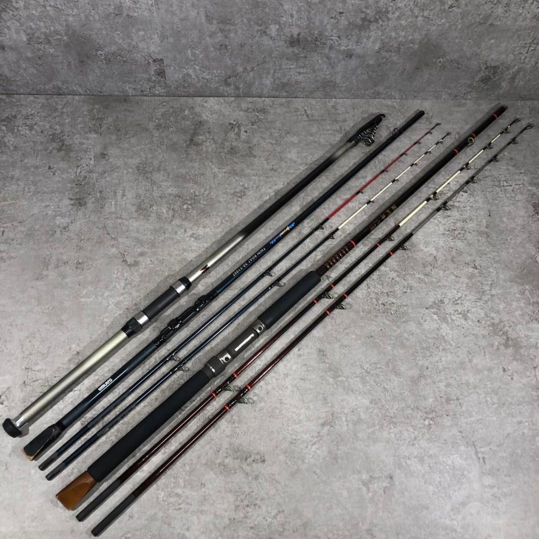 美品 船竿 釣り竿 ロッド 3本 セット SANWA TOPIC 鱗宝舟 振出