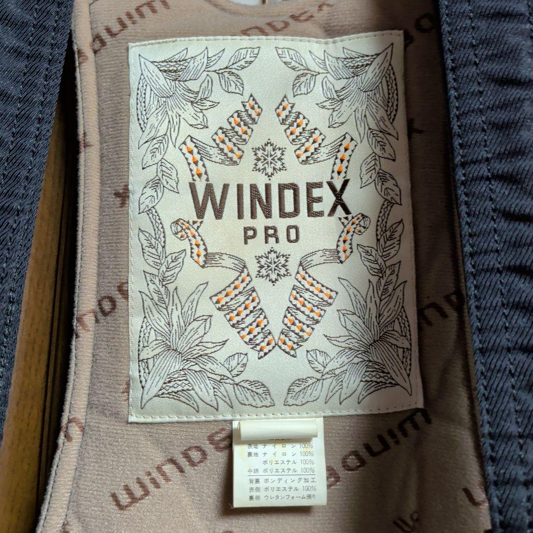 【WINDEX・ウインデックス】スキーウェア ブラック✕レッド ２点セット