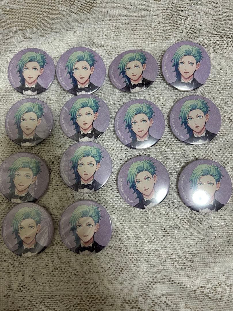 美風藍 バースデーシャイニングエンブレムブローチセット 缶バッジのみ