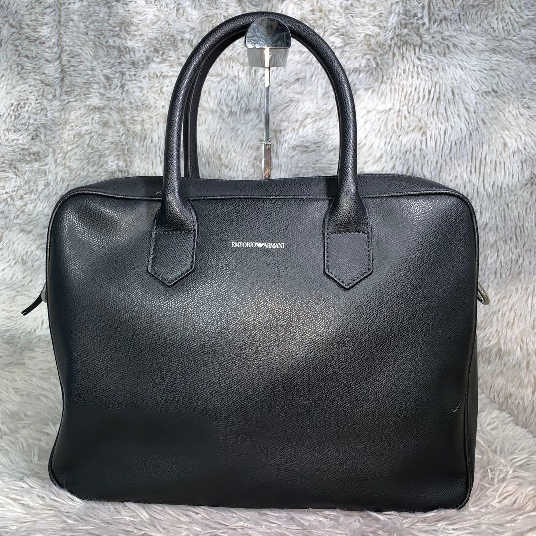 美品 EMPORIOARMANI 2way ビジネスバッグ ショルダーバッグ