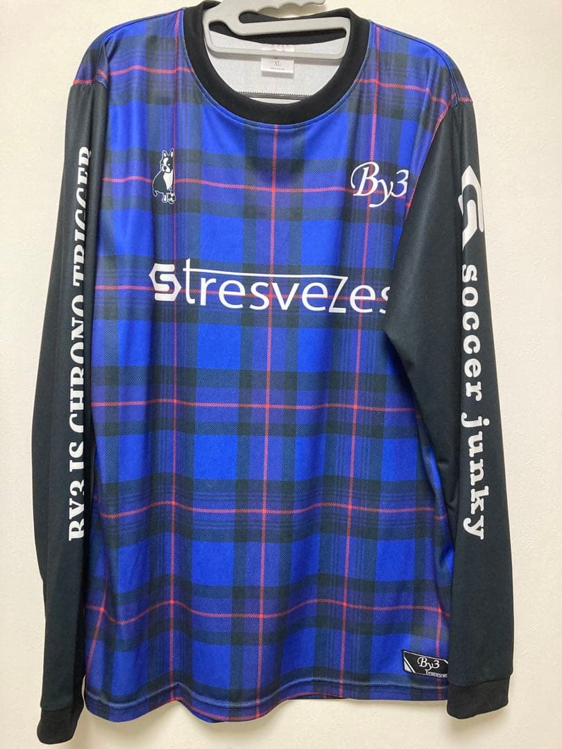 匿名配送/送料込 LISEM サッカージャンキー コラボ　長袖プラシャツ　XL