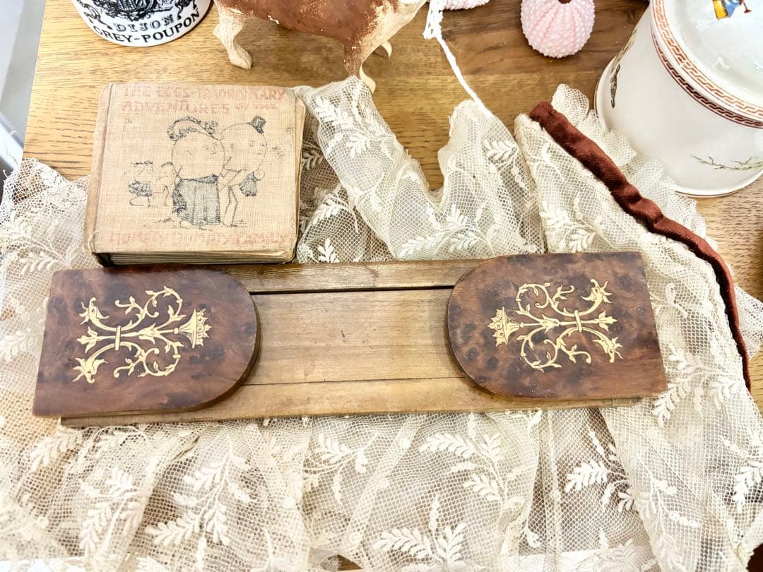 アンティーク　ミニチュア本棚　豆本用本棚