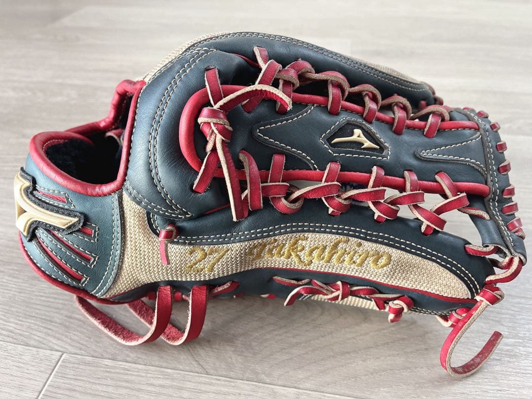 【希少】ミズノ グローバルエリート 外野用グローブ 軟式用 オーダー 型良好