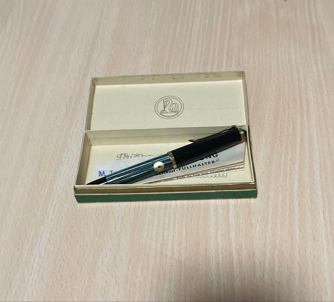 PELIKAN 400 万年筆 グリーンストライプ