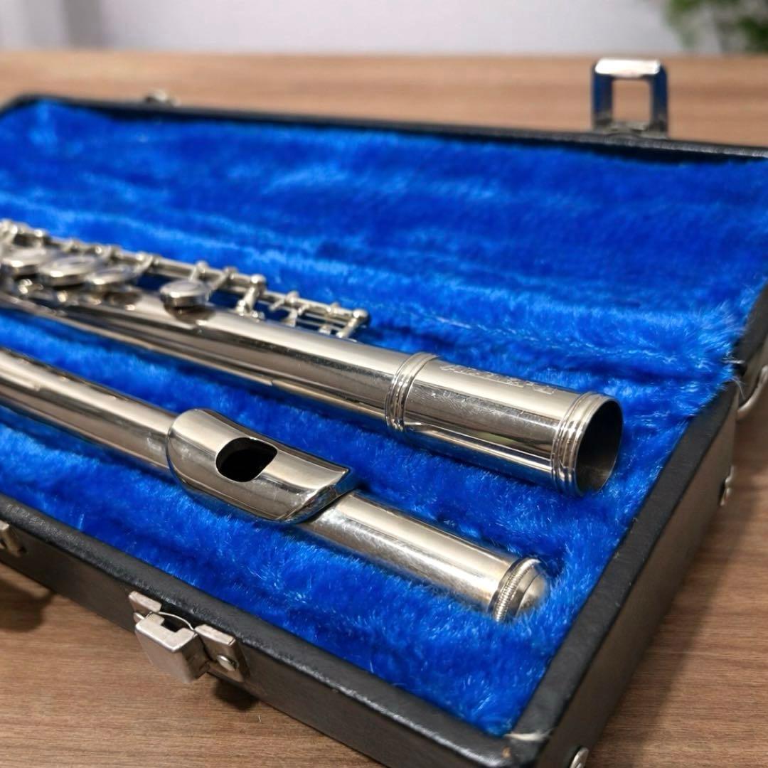 【音出し確認済み】 フルート 本体 ハードケース付 現状品 初心者向け 練習用