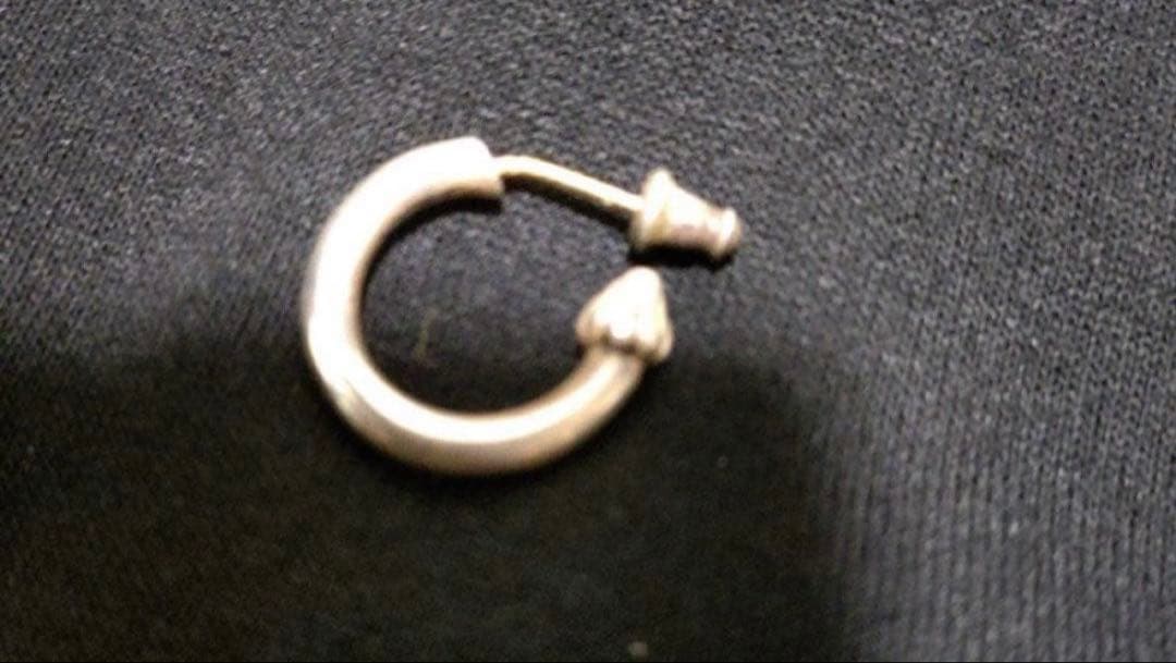 正規品クロムハーツ 　フープピアス　プレーン