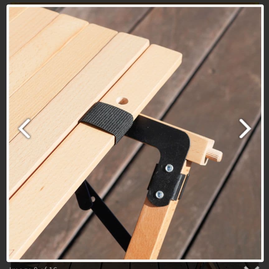 木製アウトドアテーブル 折りたたみ式　シャスタ　フォールディングテーブル