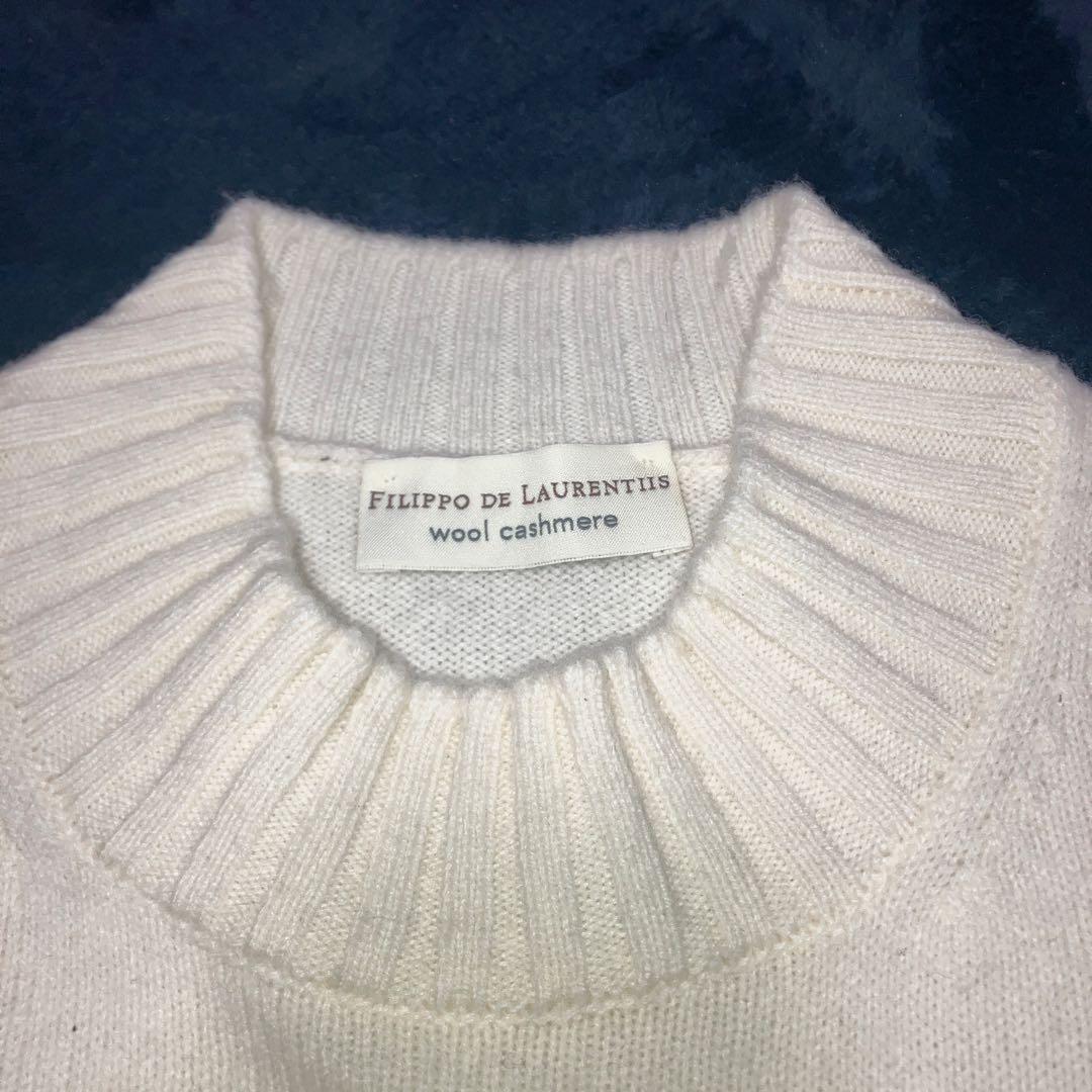美品 フィリッポデローレンティス カシミヤ混 ウール セーター 2025