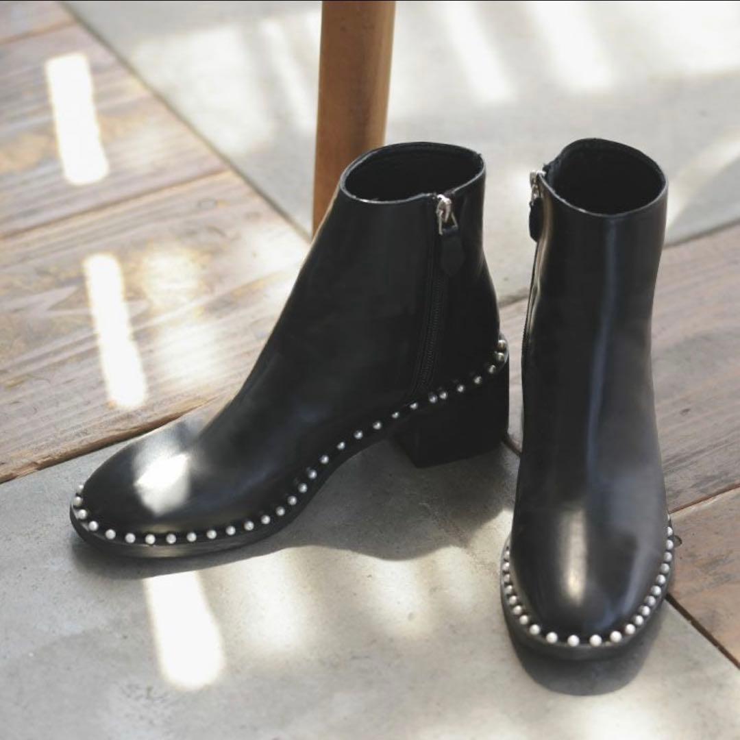 アキロン×DONOBANコラボ　パールショートブーツLサイズ