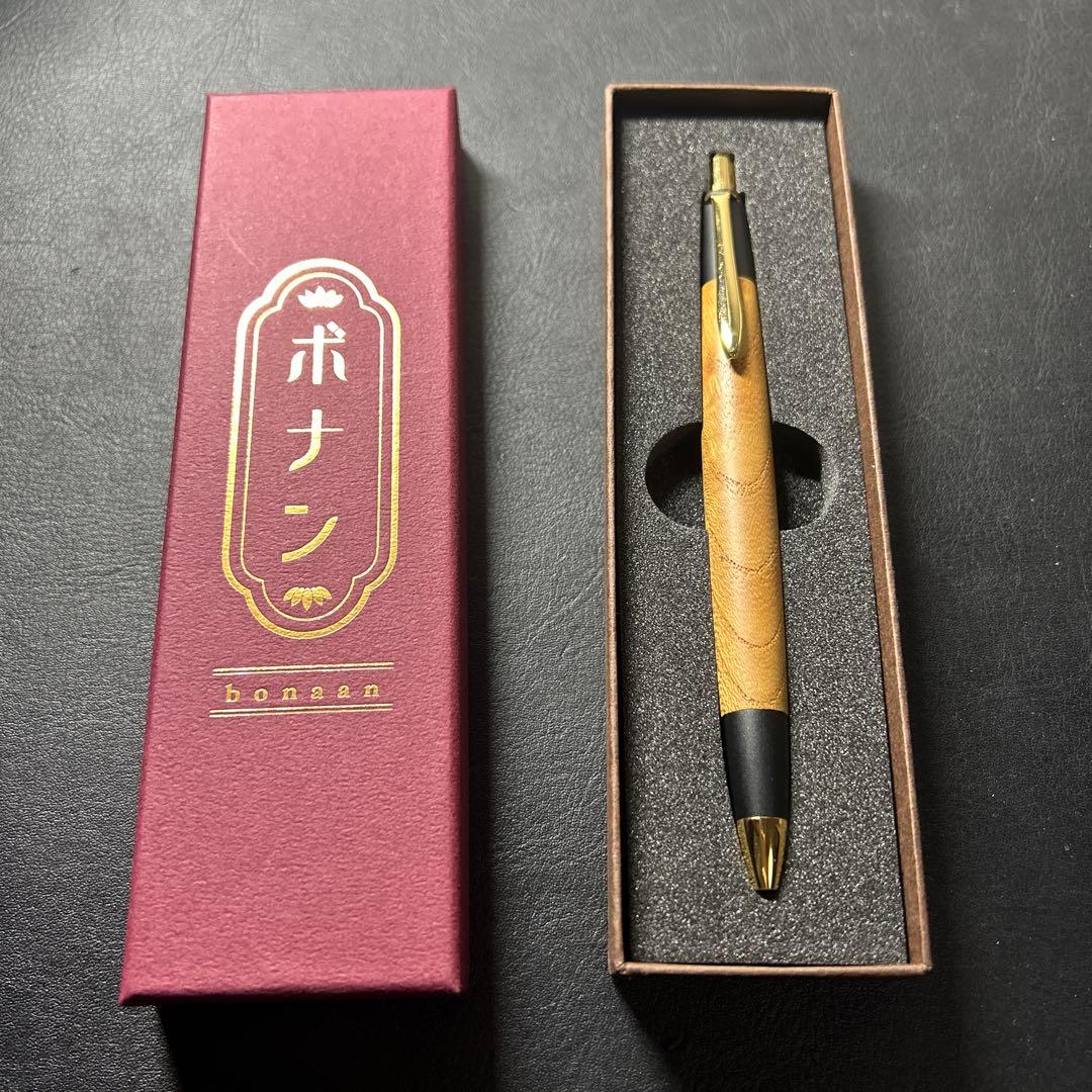ボナン シャープペンシル レザー調