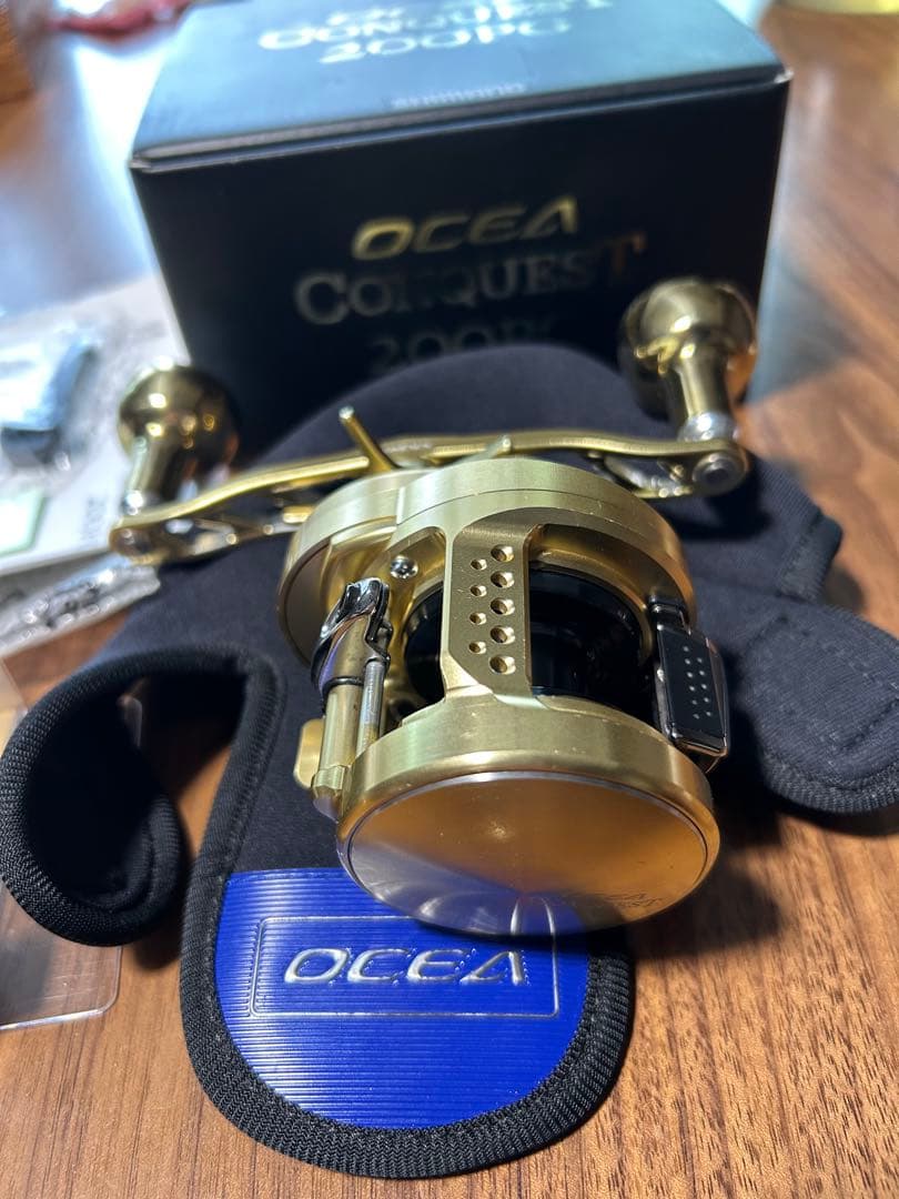 シマノ　オシアコンクエスト200ＰＧ　ＨＧ仕様 ハンドルカスタム　中古美品