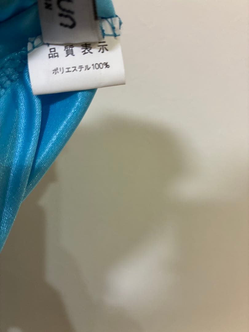 Create-sun 社交ダンス ドレス 水色 シースルー デモ・パーティー用