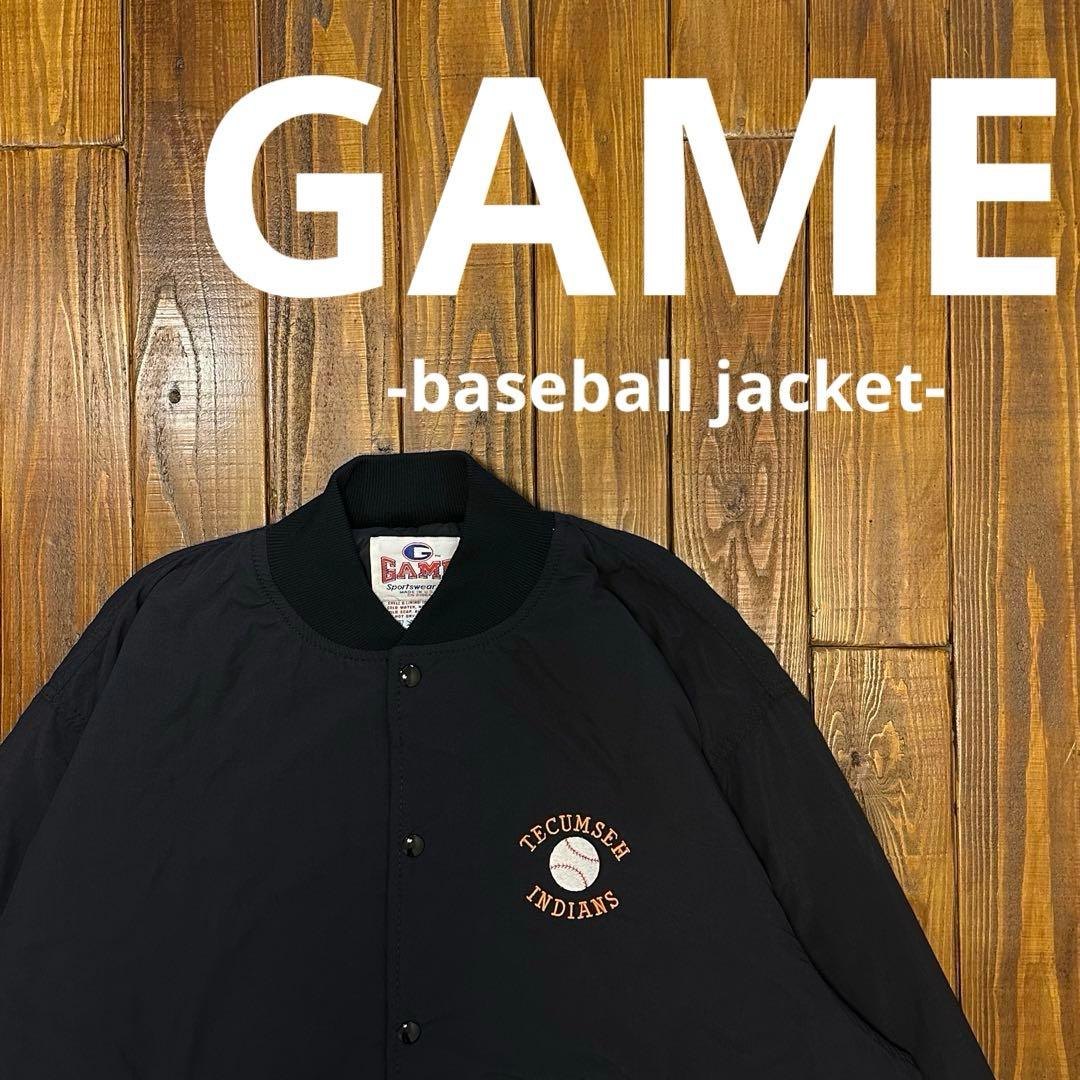 USA製！【GAME ゲーム】ベースボールジャケット　XXL オーバーサイズ