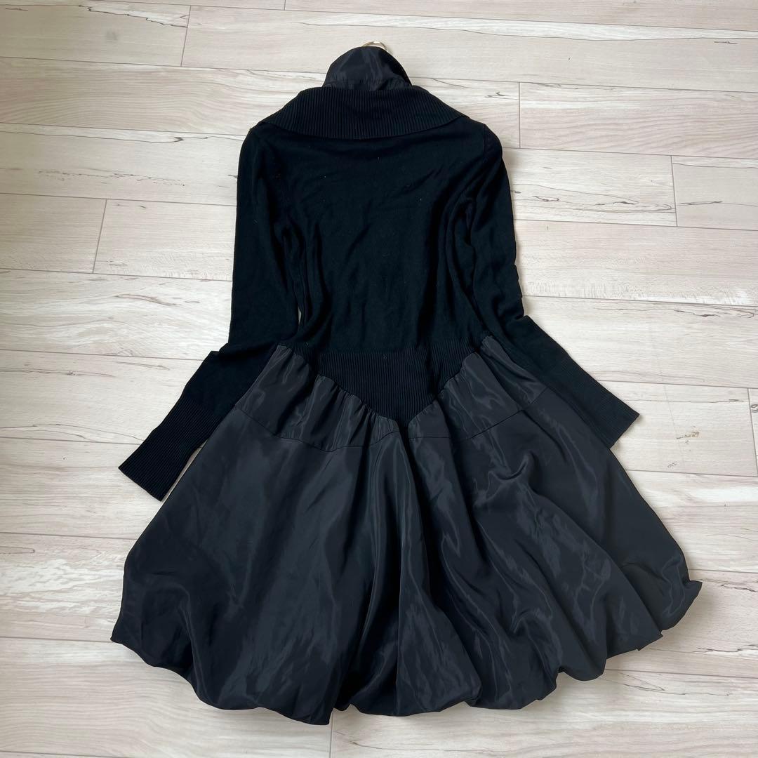 【美品】エイココンドウ　イーセンセーション　切り替え　バルーンワンピース　44