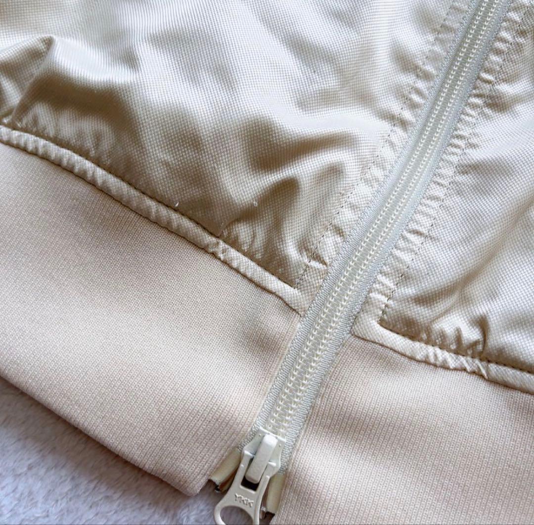 パーリーゲイツ　蓄熱裏地　スニード　ジャケット　ジップ　アイボリー　白　ベージュ