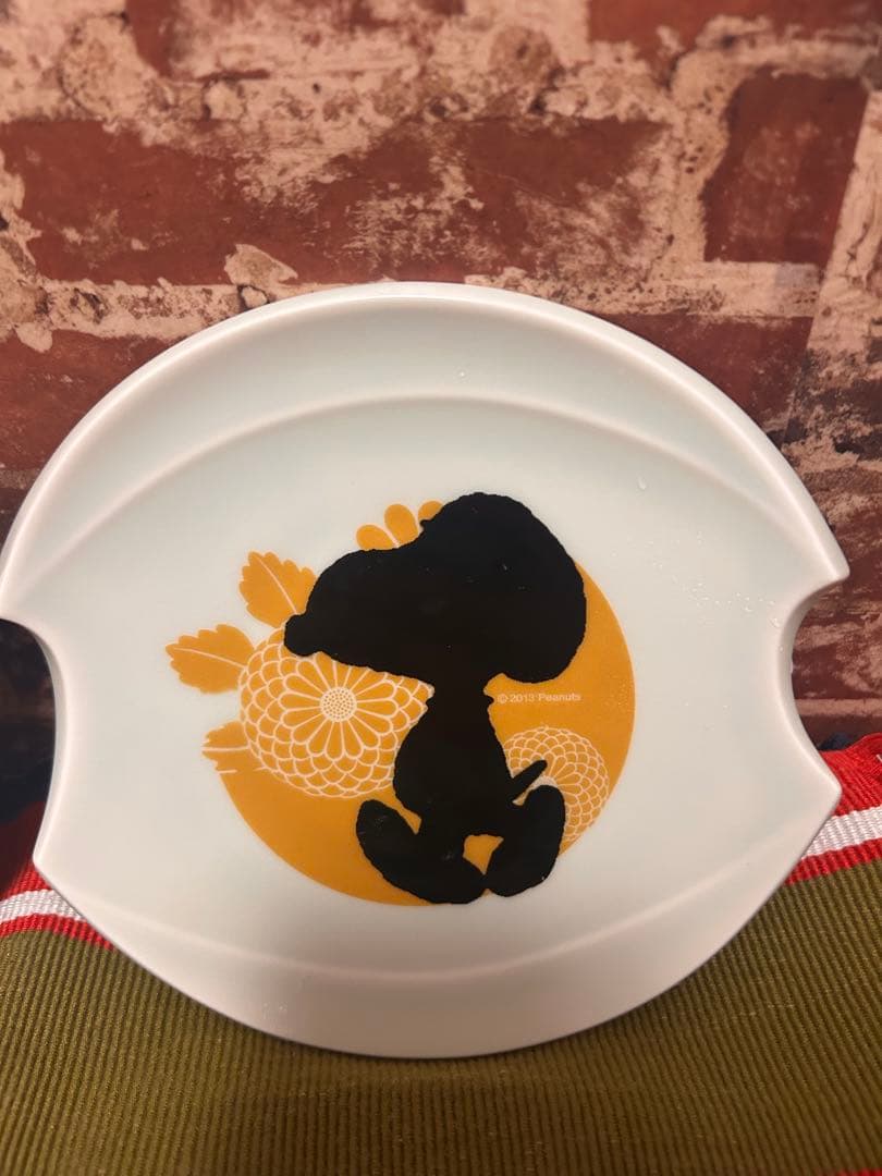 スヌーピー シルエット プレート 2枚セット